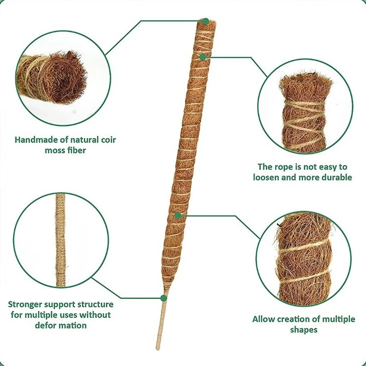 Bendable Coco Coir Plant Stakes for Climbing Plants